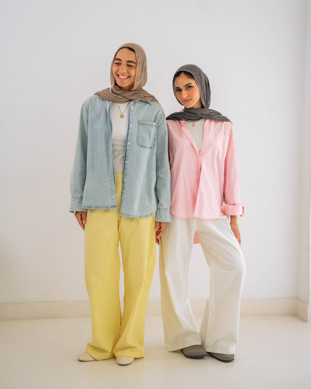 The Lined Wide Leg Trousers Butter Yellow